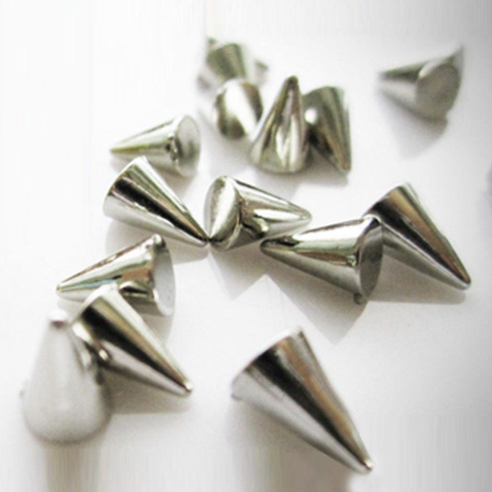 Fuschia, Fuschia Nail Art - Nail Spikes - Large Silver, Mk Beauty Club, Metal Parts