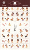 Nail Art Sticker - Hotep Yoko #004 Pin Up Girl (disct)