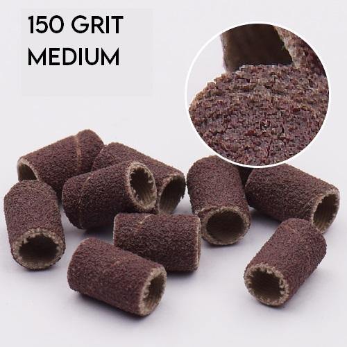 GetUSCart- MelodySusie 100 Pcs Nail Drill Bits Sanding Bands for Nail Drill  180 Fine Grit Nail File Sanding Bands for Acrylic Nails Gel Manicures and  Pedicure