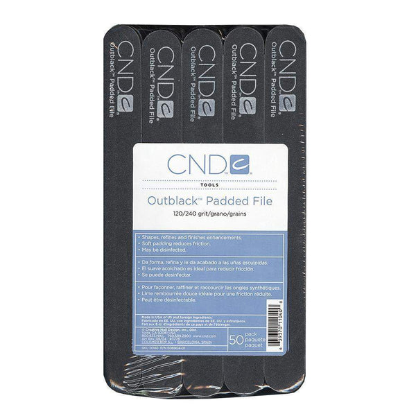 CND - Outblack Padded File (120/240 Grit) - 1 Piece