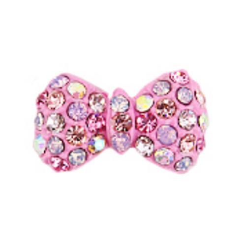 Fuschia, Fuschia Nail Art Charms - Crystal Pink Bow, Mk Beauty Club, Nail Art Charms