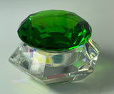 Large Crystal Dappen Dish - Green