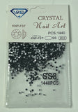 Nail Art Crystals Black - #8 (1440pcs)