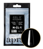 Apres Gel-X Nail Tips - Natural Coffin Long - Refill Bags