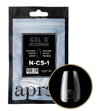 Apres Gel-X Nail Tips - Natural Coffin Short - Refill Bags