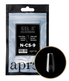 Apres Gel-X Nail Tips - Natural Coffin Short - Refill Bags