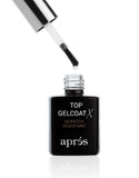 Apres Nail Apres Non-Wipe Top Gelcoat - Scratch Resistant Gel Polish Top Coat - Mk Beauty Club