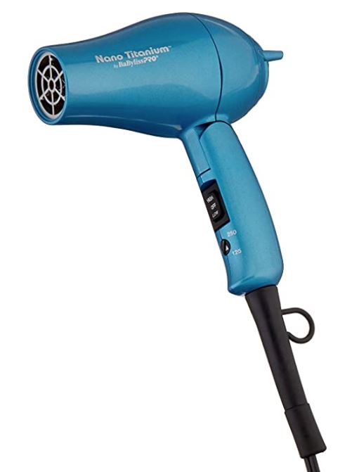 BaBylissPRO Hair Dryer, Nano Titanium Portofino 2000-Watt Blow Dryer, Hair Styling ＆ Appliances, Blue, BNTB6610N - 1