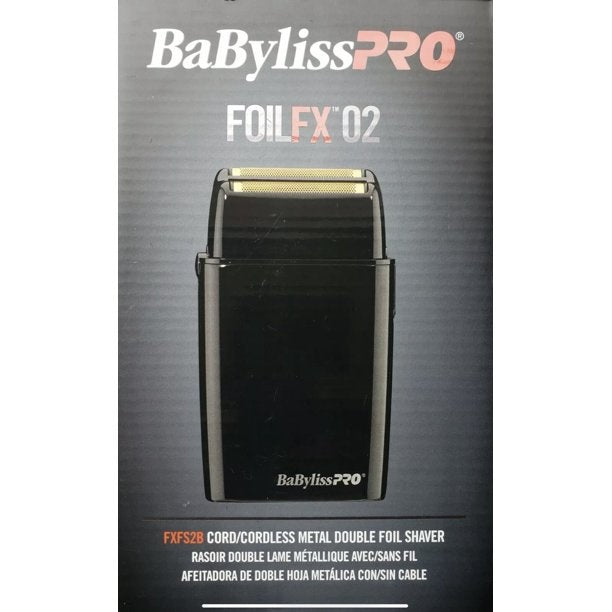 BaBylissPRO FOILFX02 Cordless Black Double Foil Shaver #FXFS2B – Mk Beauty  Club