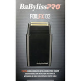 BaBylissPRO FOILFX02 Cordless Black Double Foil Shaver #FXFS2B