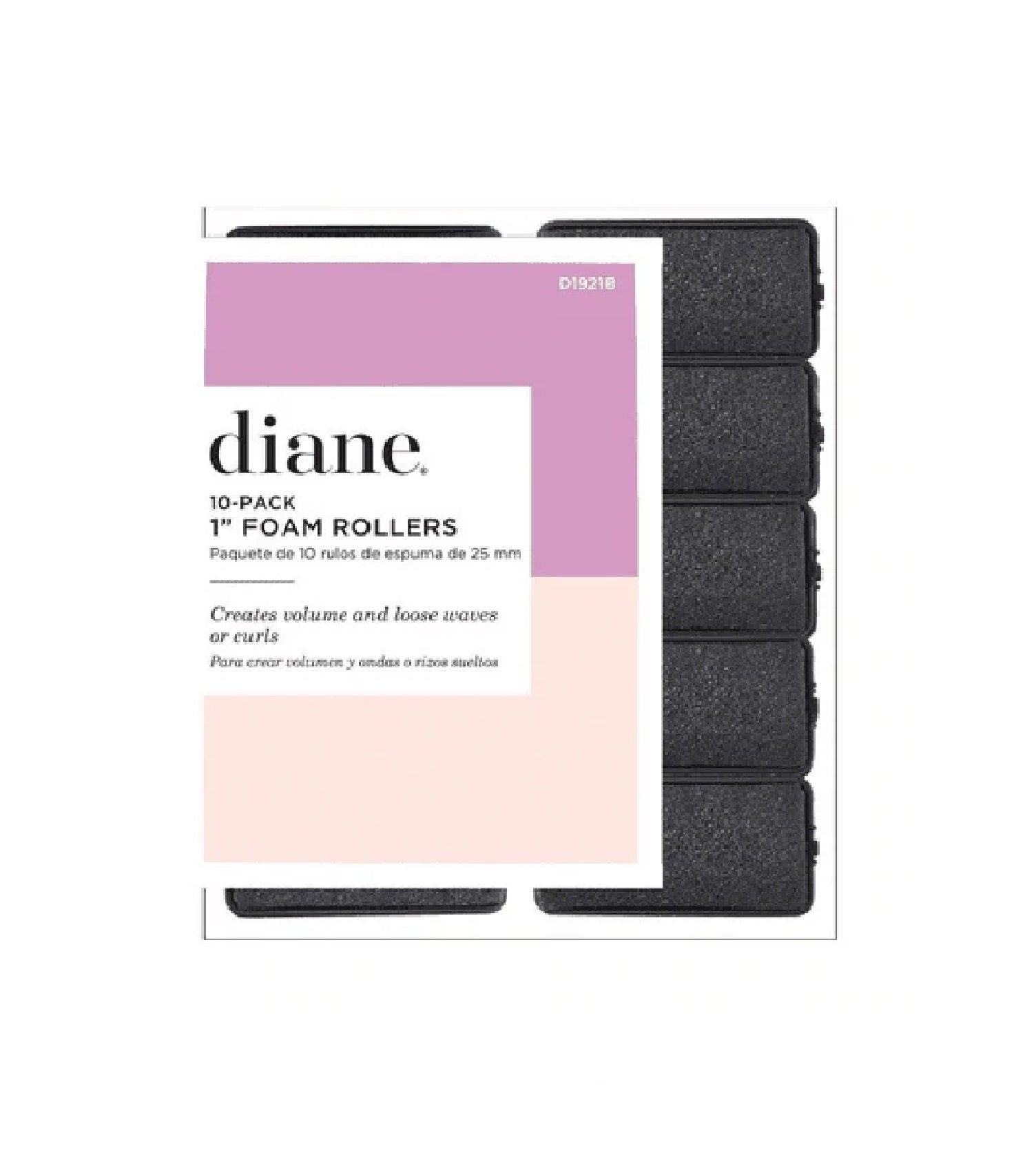 Diane Foam Hair Roller 1" 10pk
