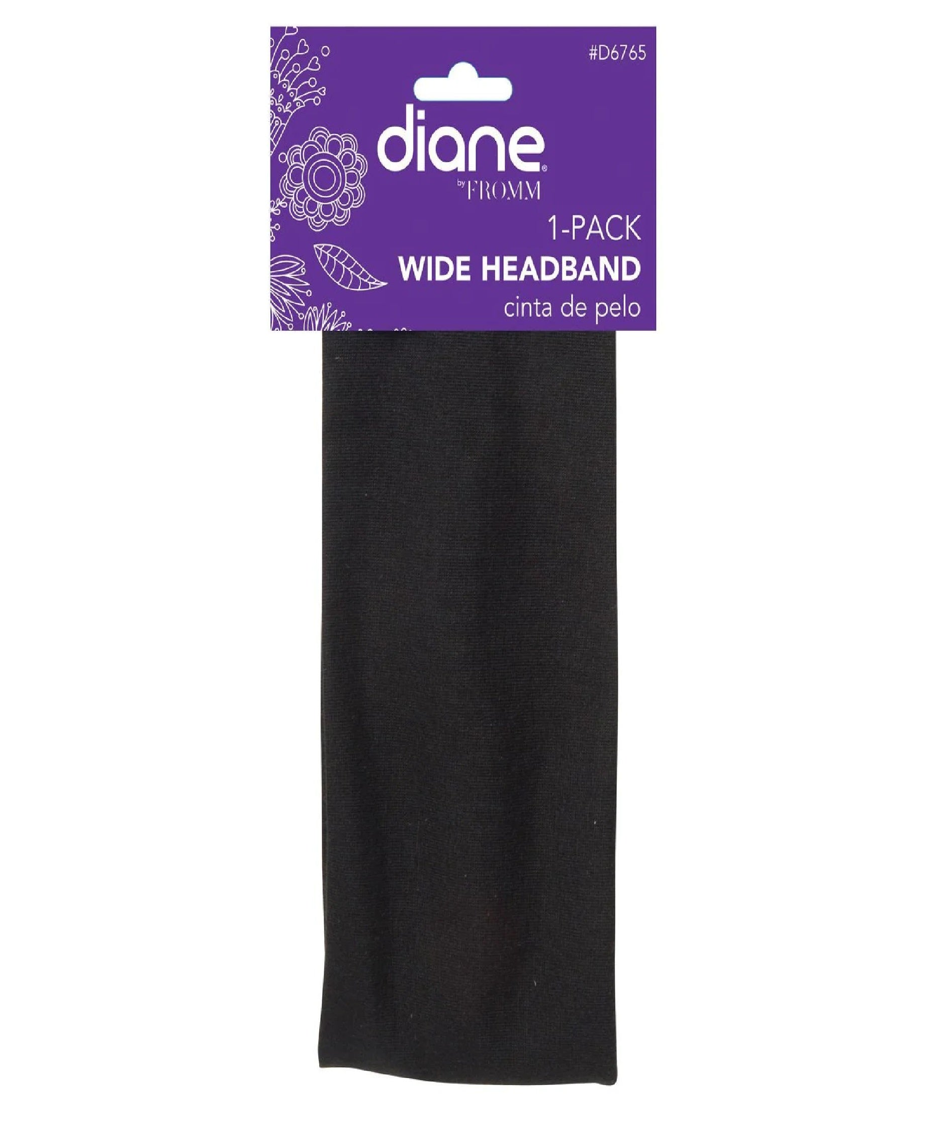 Diane Wide Headband Black D6765