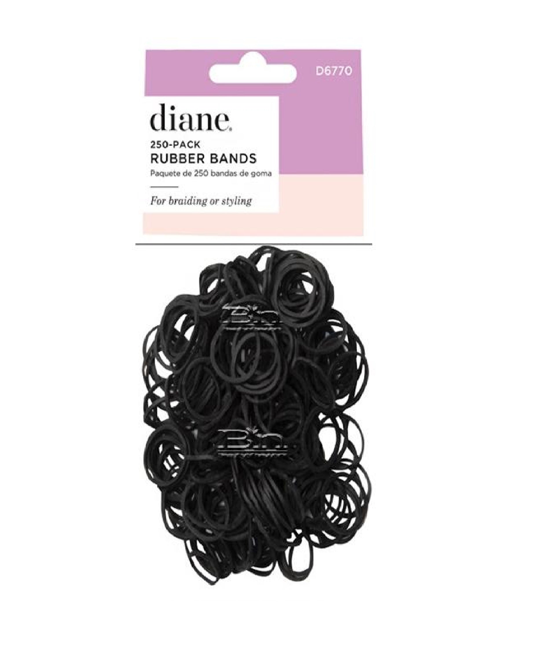 Diane Rubber Bands Black 250Pk D6770