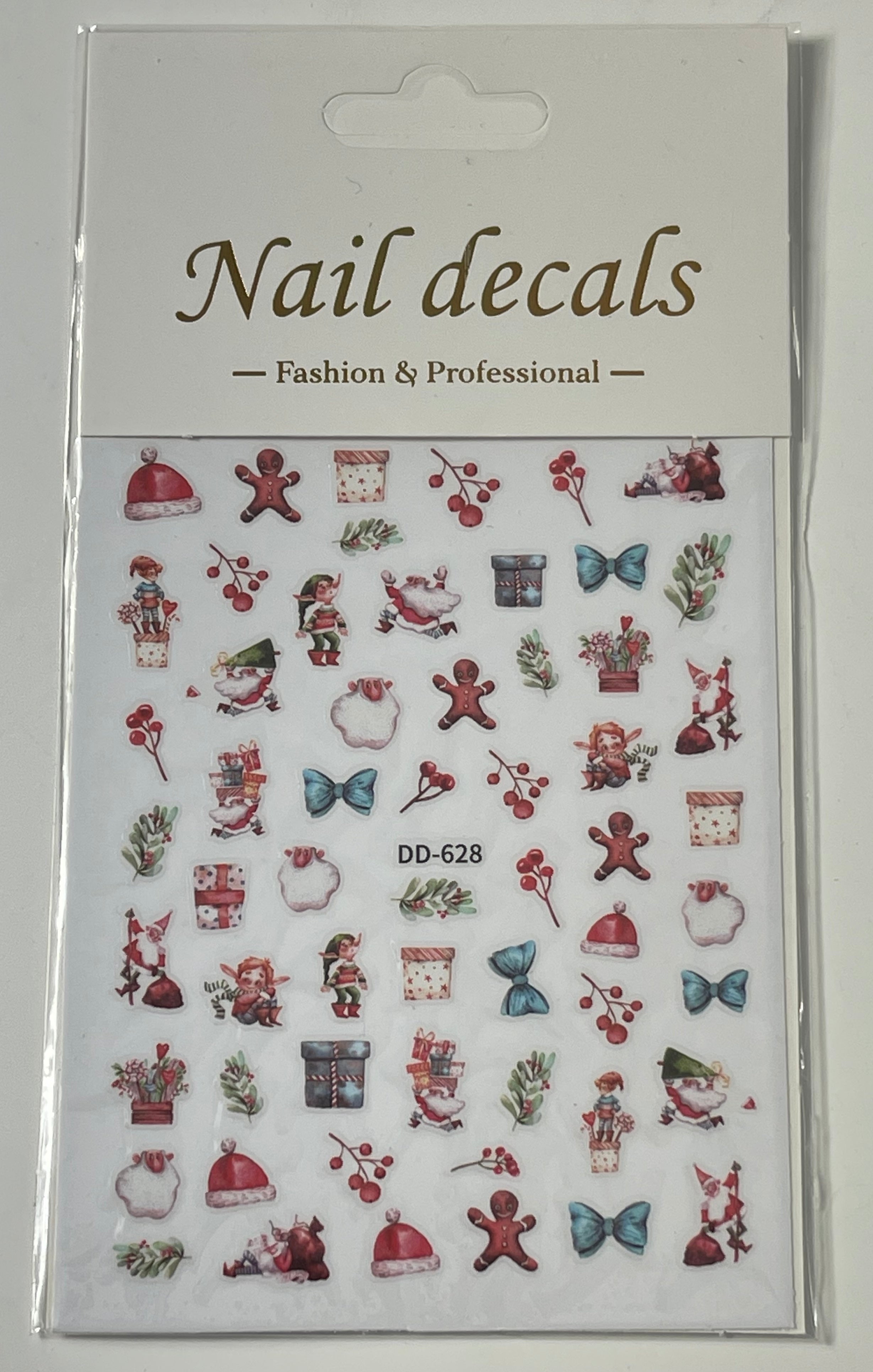 OR Christmas Nail Art Stickers - Ginger Bread #DD628