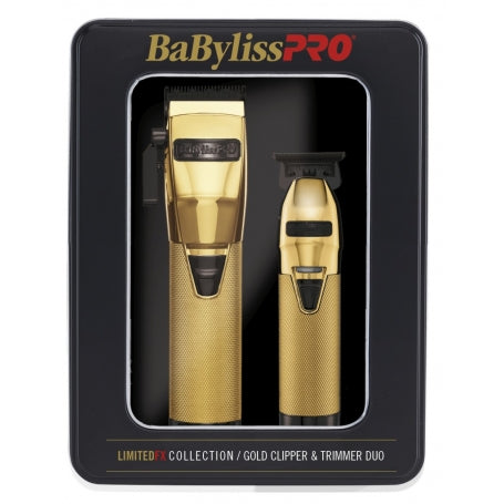 BaBylissPRO LIMITEDFX Gold Clipper & Trimmer Duo #FXHOLPK2GB