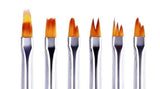 Gel Nail Art 6 Piece Brush Set - Design Bristles