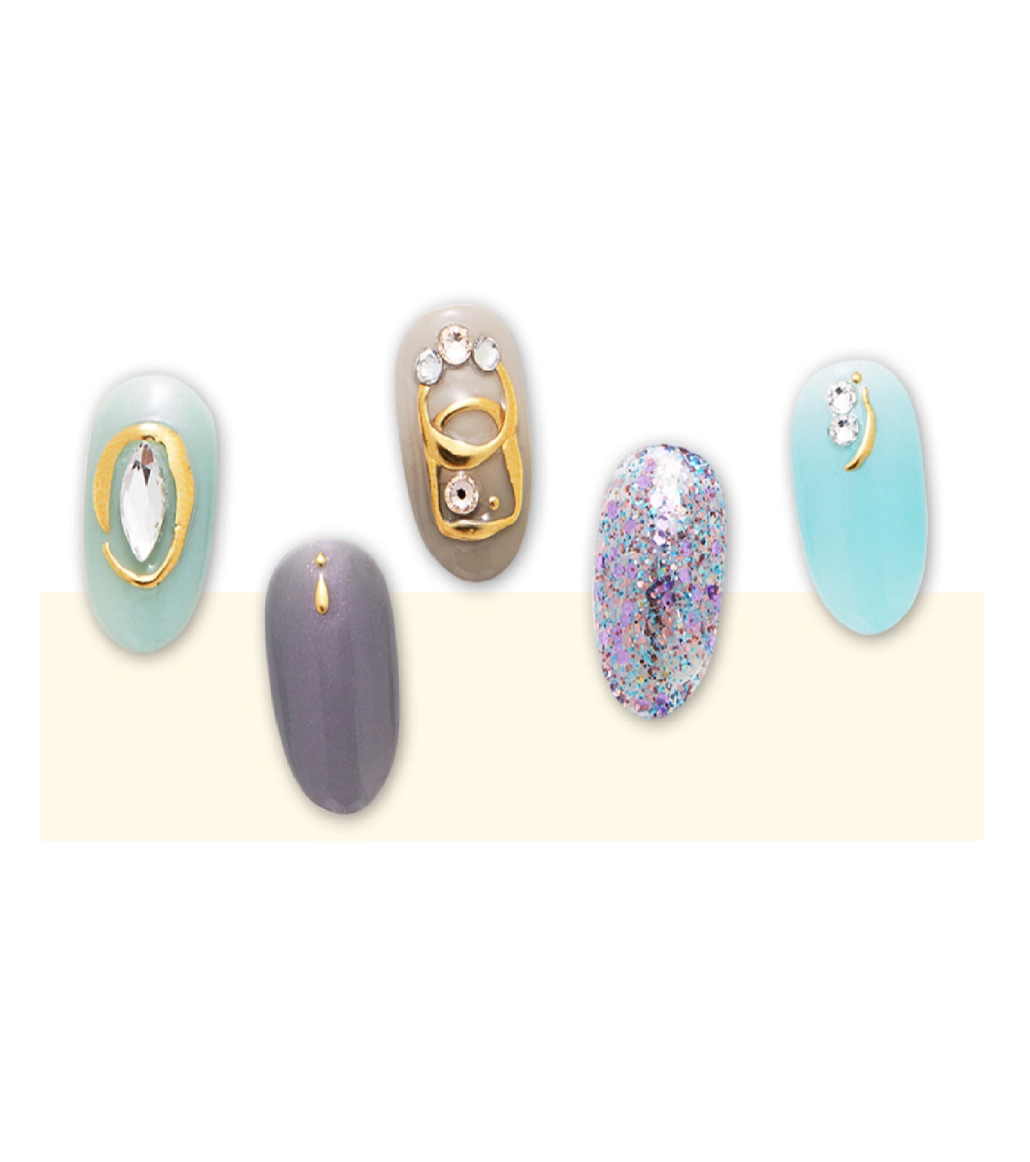 The Namie-OfynusBoom - Clear Aurora Swarovski Crystals Stickers J011