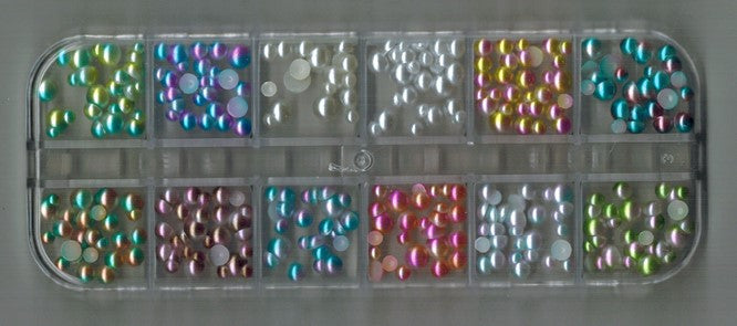 MK Nail Art 3D Pearls - Mixed Colors
