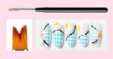DL Professional Gel Nail Art 6 Piece Brush Set - Design Bristles Nail Art Brush - Mk Beauty Club