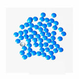 Fuschia Nail Art - Neon Blue Studs - Small Circle