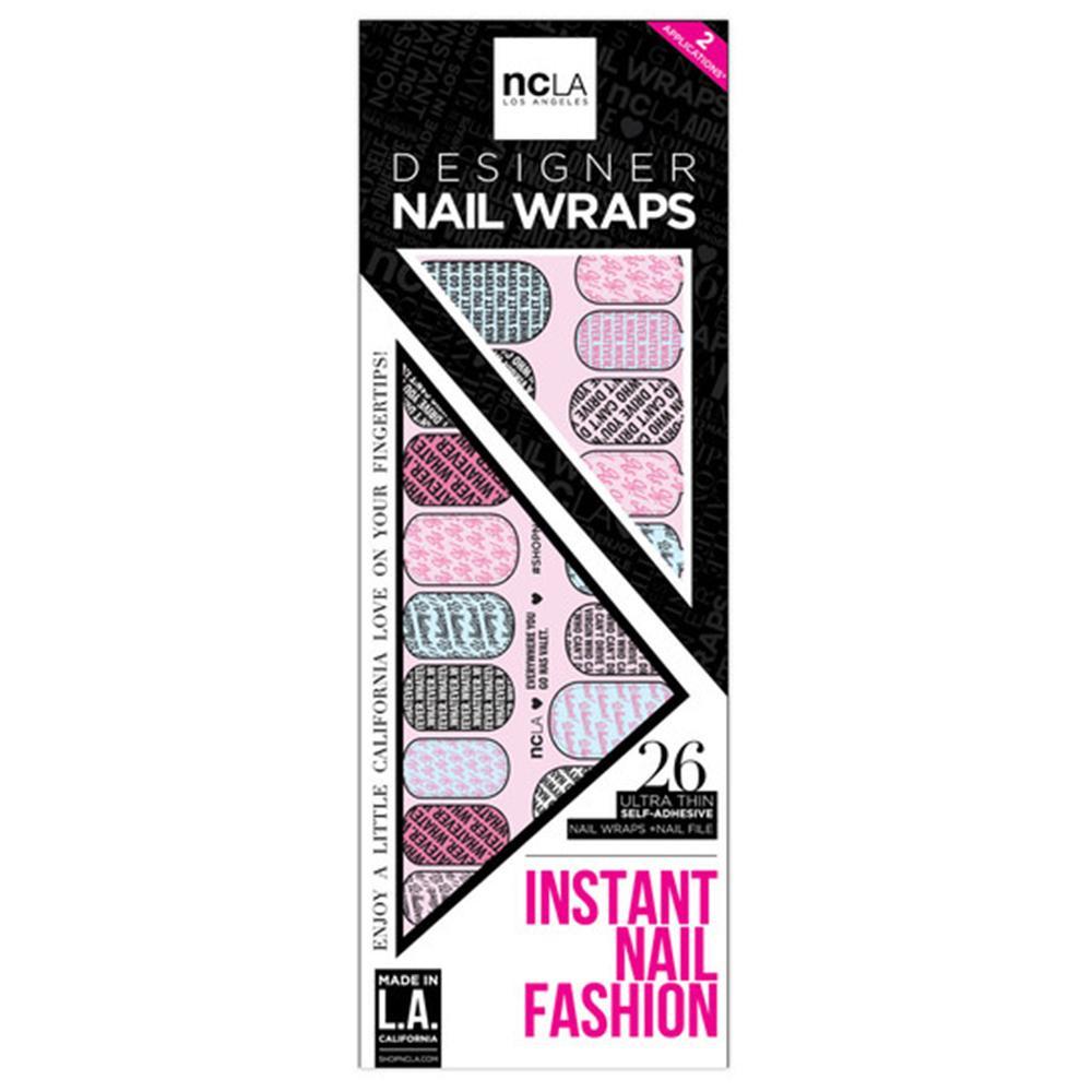 NCLA, NCLA - Everywhere You Go Has Valet - Nail Wraps, Mk Beauty Club, Nail Art