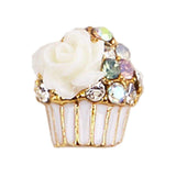 Fuschia, Fuschia Nail Art - Cupcake - White, Mk Beauty Club, Nail Art