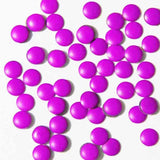 Fuschia Nail Art - Neon Purple Studs - Large Circle