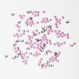 Fuschia Nail Art - Pastel Pink Studs - Small Circle