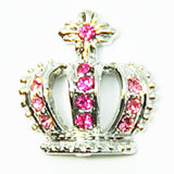 Fuschia, Fuschia Nail Art - Royal Crown - Silver, Mk Beauty Club, Nail Art
