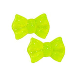 Fuschia, Fuschia Nail Art Charms - Plastic Bow - Neon Yellow, Mk Beauty Club, Nail Art Charms