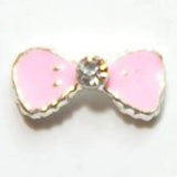 Fuschia, Fuschia Nail Art Charms - Cartoon Bow - Pink, Mk Beauty Club, Nail Art Charms