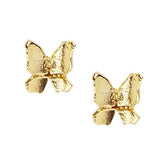 Fuschia, Fuschia Nail Art - Gold Butterfly - Small, Mk Beauty Club, Nail Art