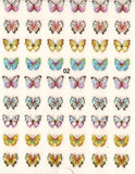 CR Nail Art Butterflies Stickers #02