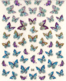 CR Nail Art Butterflies Stickers #04