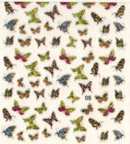 CR Nail Art Butterflies Stickers #05