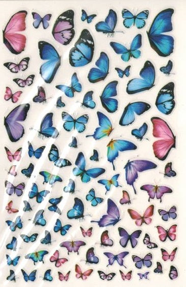 CR Nail Art Butterflies Stickers #55