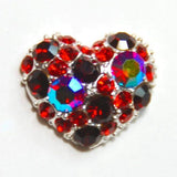 Fuschia, Fuschia Nail Art - Heart Crystal Assortment - Red, Mk Beauty Club, Nail Art