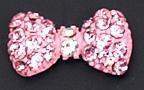 Fuschia, Fuschia Nail Art Charms - Crystal Bow - Neon Baby Pink, Mk Beauty Club, Nail Art Charms