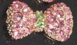 Fuschia, Fuschia Nail Art Charms - Crystal Bow - Pink/Gold, Mk Beauty Club, Nail Art Charms