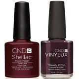 CND, CND Shellac & Vinylux Duo - Dark Lava, Mk Beauty Club, Matching Gel + Polish