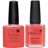 CND, CND Shellac & Vinylux Duo - Desert Poppy, Mk Beauty Club, Matching Gel + Polish