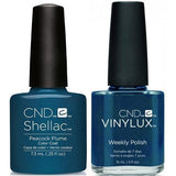 CND, CND Shellac & Vinylux Duo - Peacock Plume, Mk Beauty Club, Matching Gel + Polish