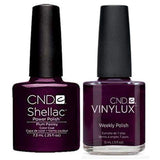 CND, CND Shellac & Vinylux Duo - Plum Paisley, Mk Beauty Club, Matching Gel + Polish
