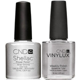 CND, CND Shellac & Vinylux Duo - Silver Chrome, Mk Beauty Club, Matching Gel + Polish