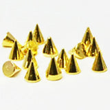 Fuschia Nail Art - Nail Spikes - Medium Gold