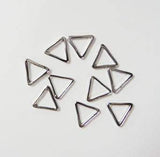 Fuschia, Fuschia Nail Art - Geometric Triangle - Silver, Mk Beauty Club, Metal Parts