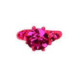 Fuschia Nail Art - Neon Ring - Pink
