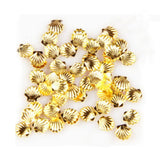 Fuschia Nail Art - Seashell Studs - Small Gold