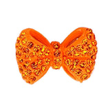 Fuschia, Fuschia Nail Art Charms -  Neon Bow - Orange, Mk Beauty Club, Nail Art Charms