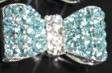 Fuschia, Fuschia Nail Art Charms - Large Bow - Blue/Silver, Mk Beauty Club, Nail Art Charms